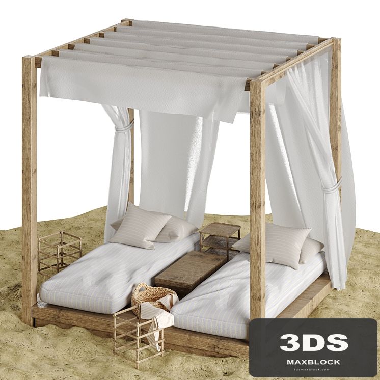 Beach lounge outdoor set 3