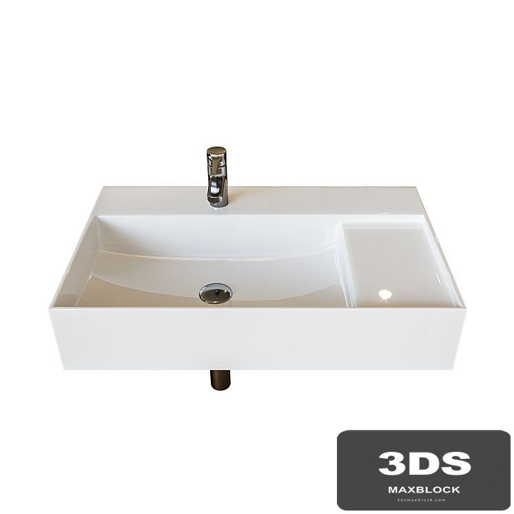 Washbasin Roca Inspira Square WB Unik 80x49 cm, furniture 32752B000