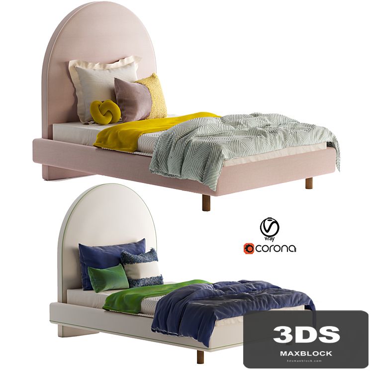 Peonihome Crescent Bedhead Boys Girls