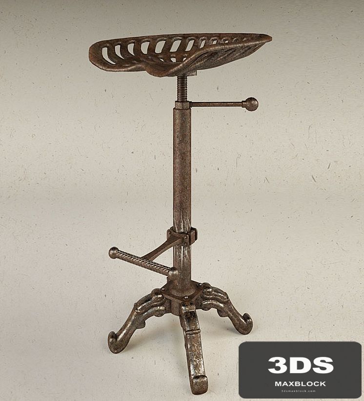 Cast iron bar stool