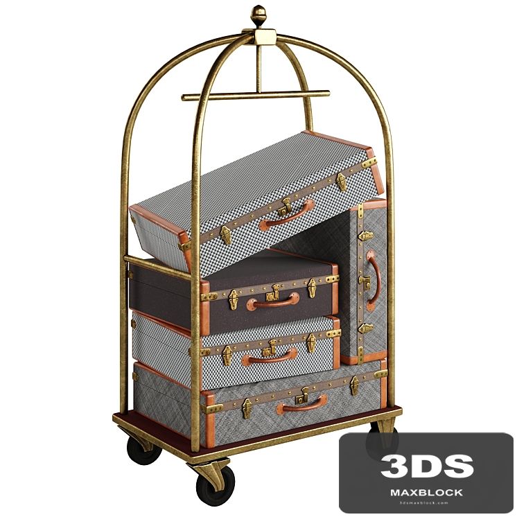 Hotel luggage cart