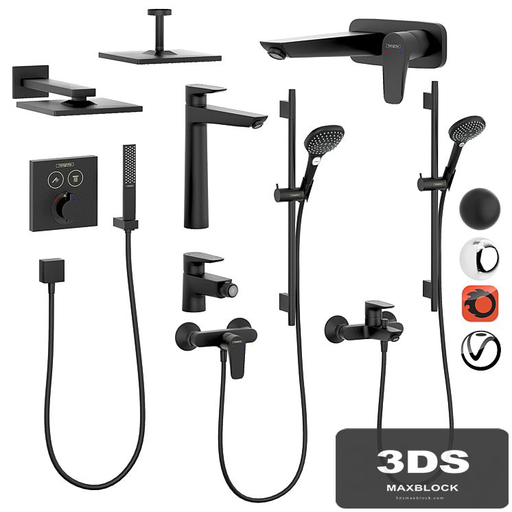 HANSGROHE Set 2 | Rainfinity | Raindance | Talis with adjustable watering can