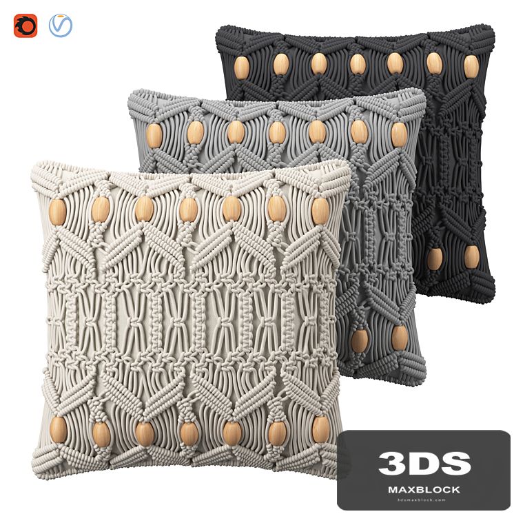 Decorative Cushions Nicaea Cotton Geometric Pattern