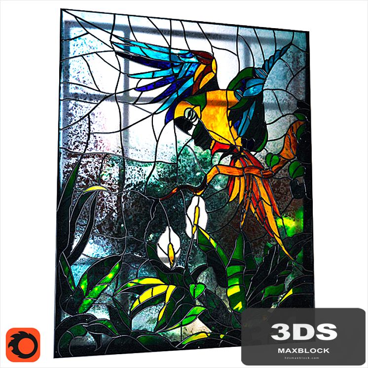 Glass Parrot / Parrot Stained
