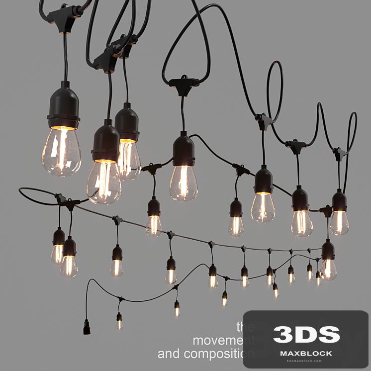 Editable garland belt light