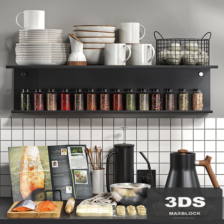 Decorative kitchen set 06