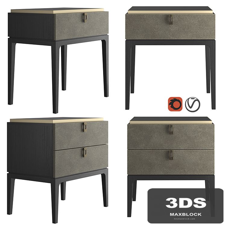Dantone Home Glamor Bedside table