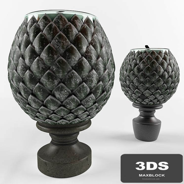 Candlestick in the form of decorative cones