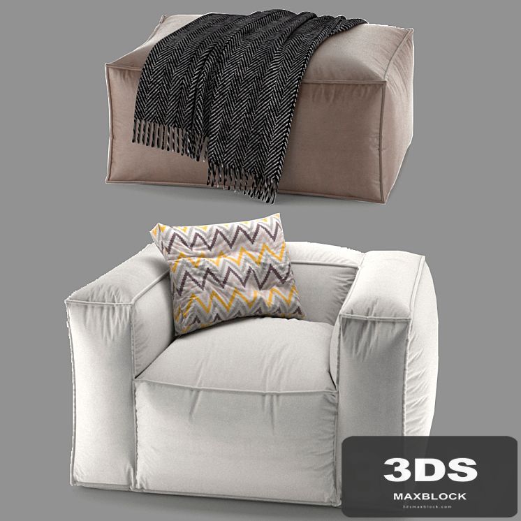 Set of poufs Tavola