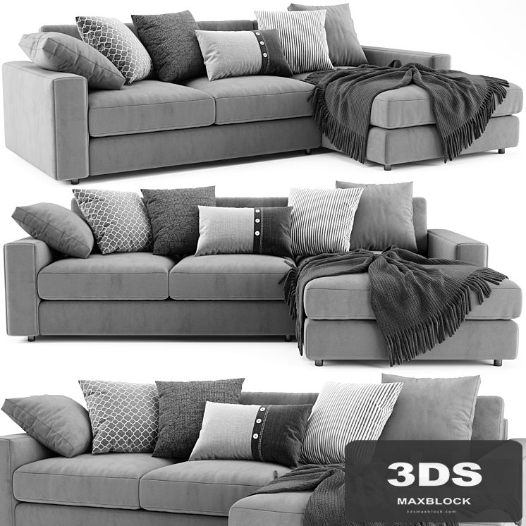 West Elm Urban Chaise Longue