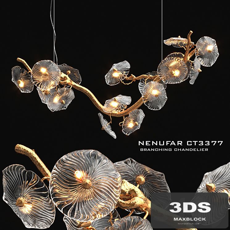 Nenufar horizantal chandelier