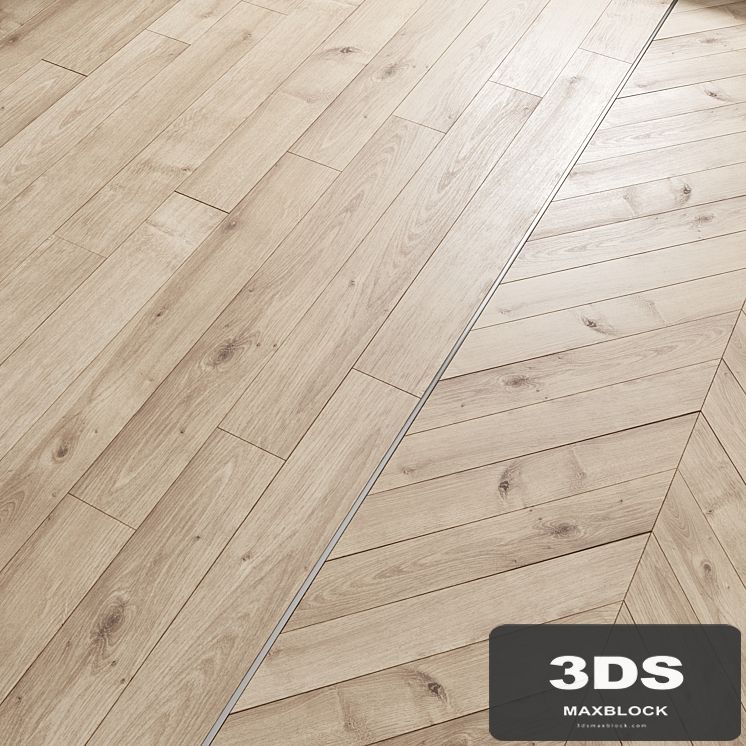 AVE Floor Lighten Oak (Laminate and Chevron Tiles)