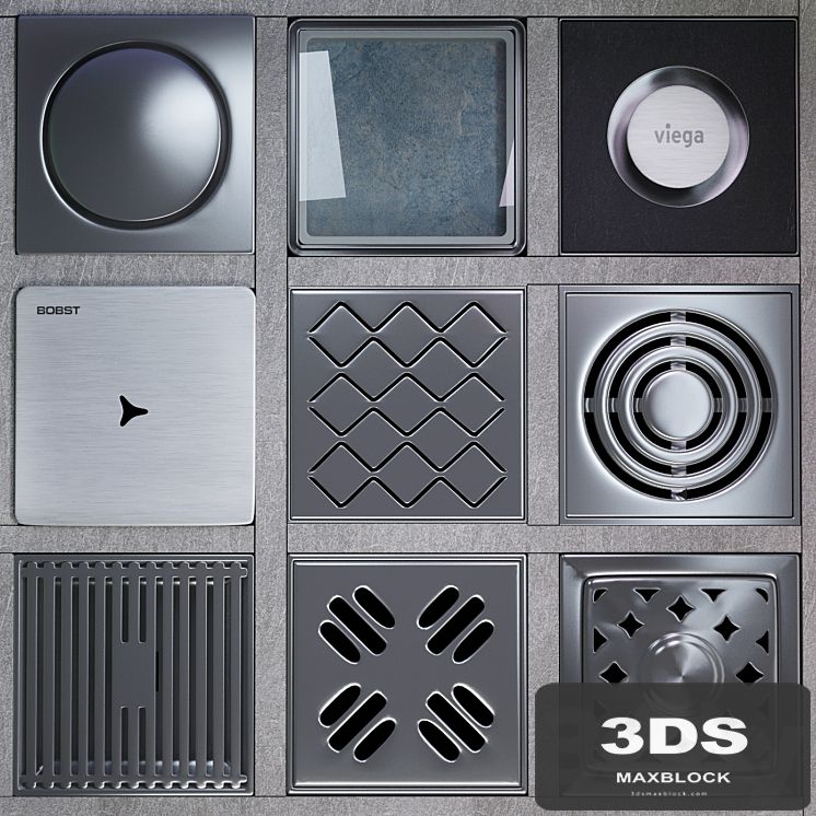Grilles for shower drainage ..