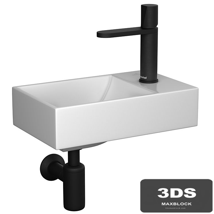 Villeroy & Boch AVENTO mini sink & Antoniolupi Indigo mixer