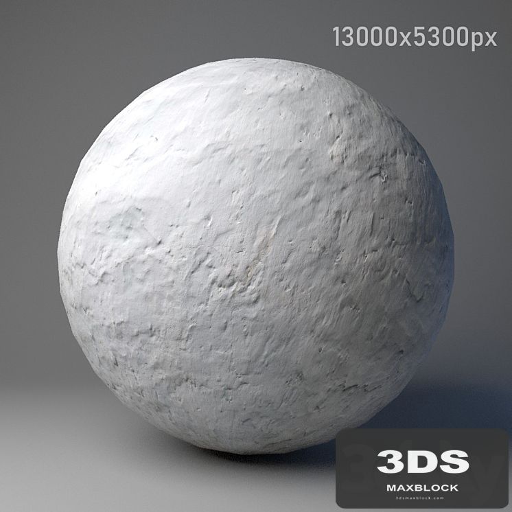 Wall texture with white aged plaster. PBR
