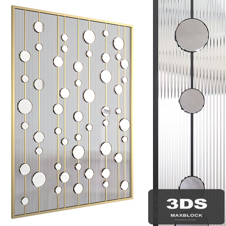 Decorative partition 015. (3 sizes, 3 materials)