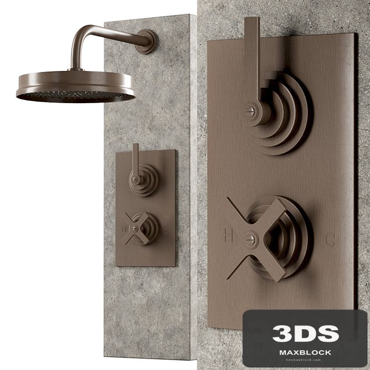 Landmark pure urban shower by Samuel Heath / Shower faucet