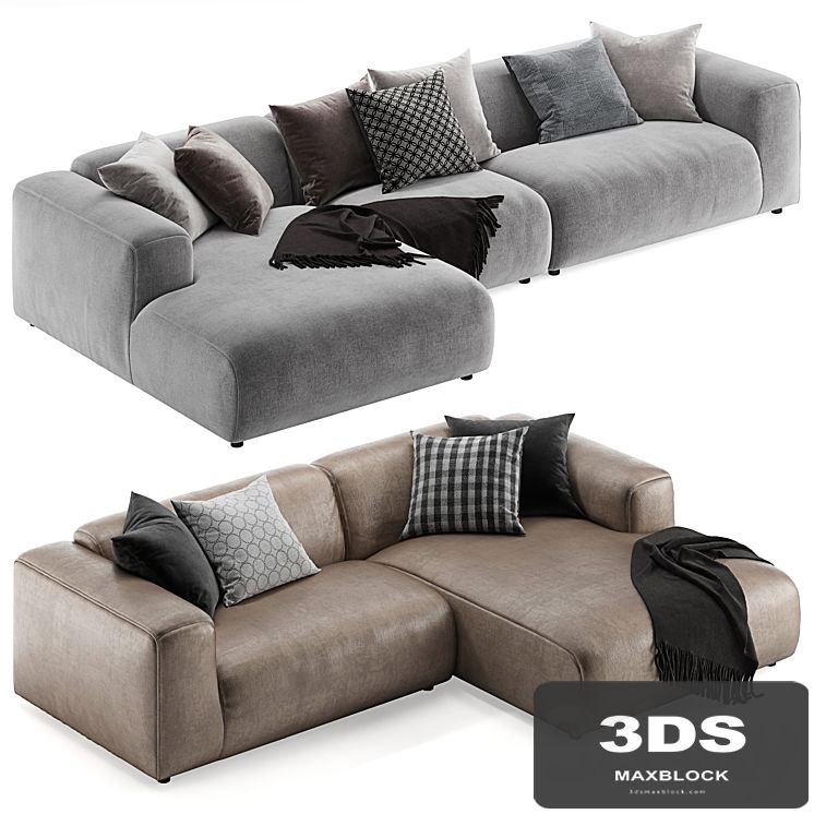 Rolf Benz freistil 187 L sofa
