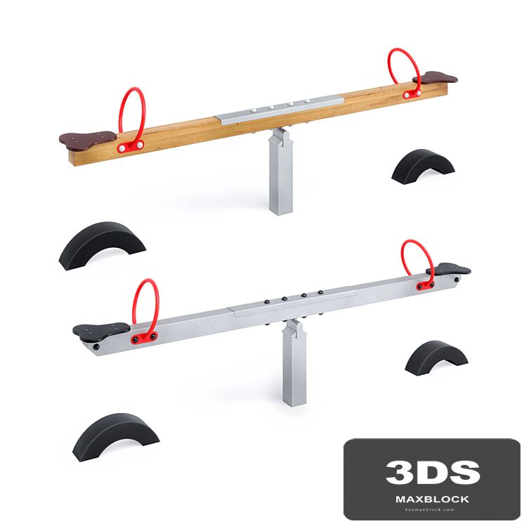 Horizontal swing with Kompan tires