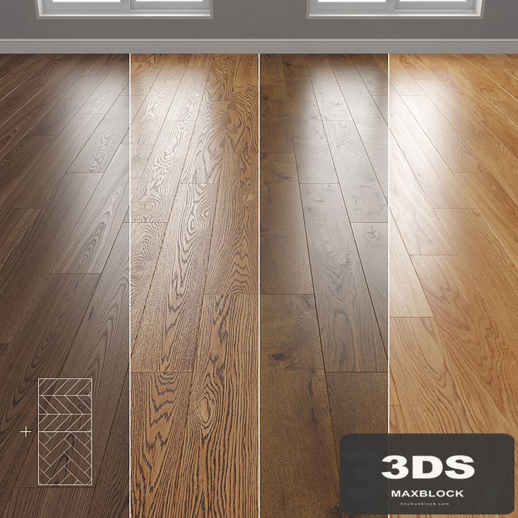 Parquet 4 colors Linear, herringbone, chevron setquad1