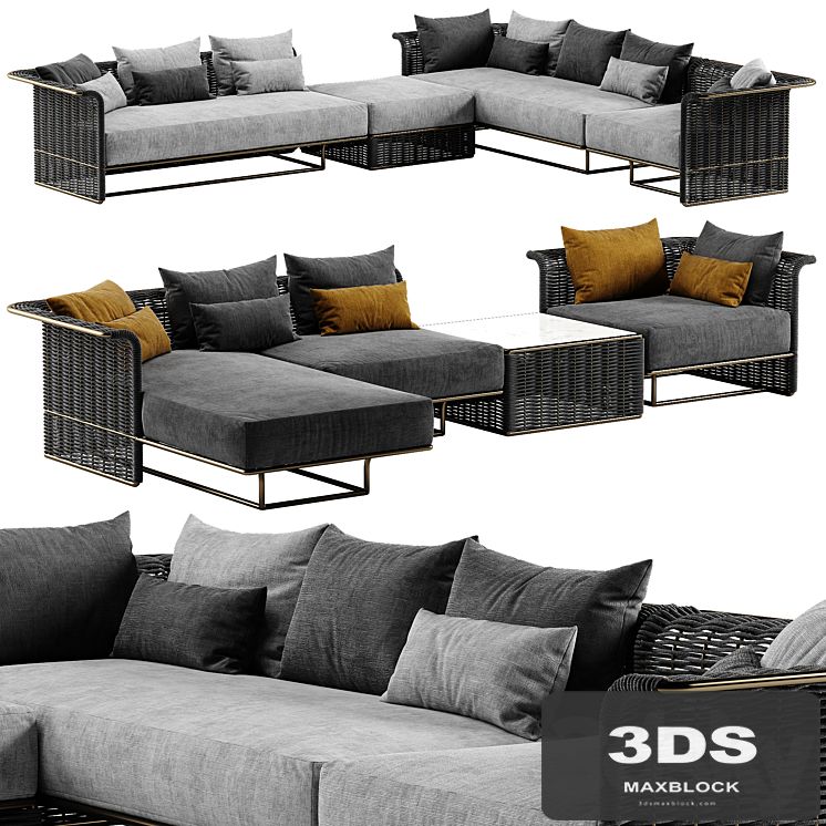 Rugiano Marina sectional sofa