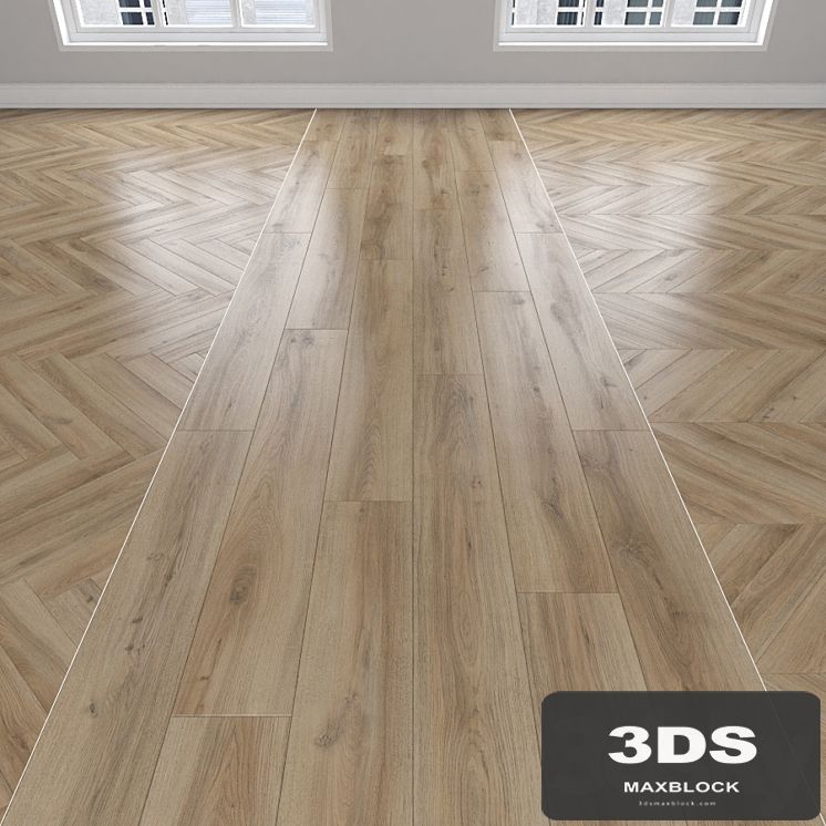 Parquet Oak, 3 types: herringbone, linear, chevron