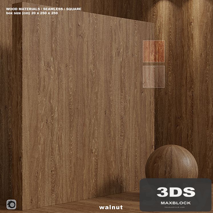 Material wood (seamless) walnut - set 113