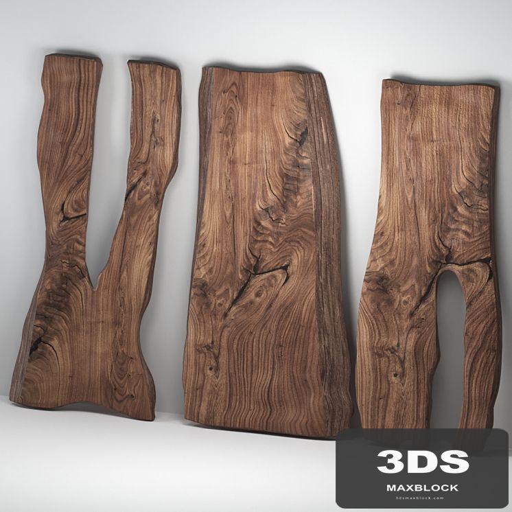 Wooden slabs