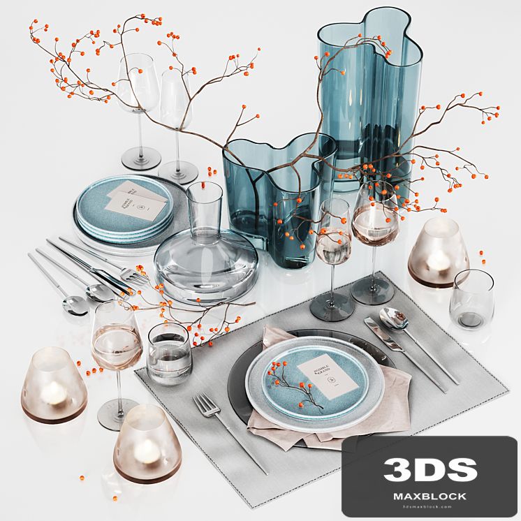 Table setting with rowan