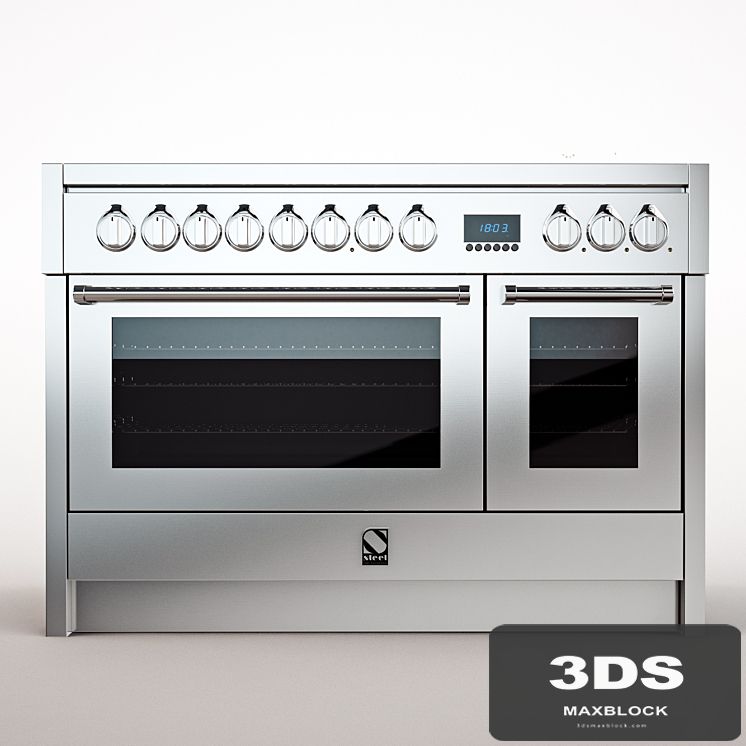 Gas stove Steel Cuisine Genesi G12FF-6M