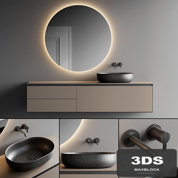 Inbani Strato Vanity Unit Set 3