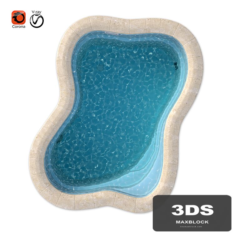 3d model of composite pool Florent