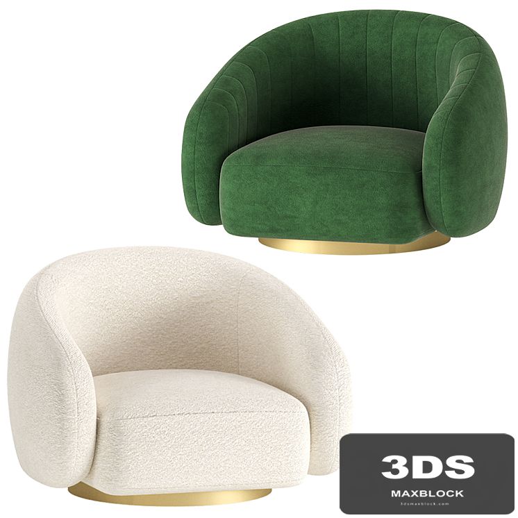 SWIVEL CHAIR BRICE by Eichholtz