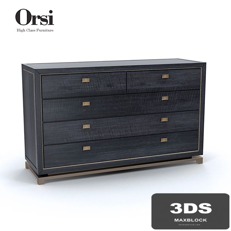 Orsi BRONZE CHEST of DRAWERS XII