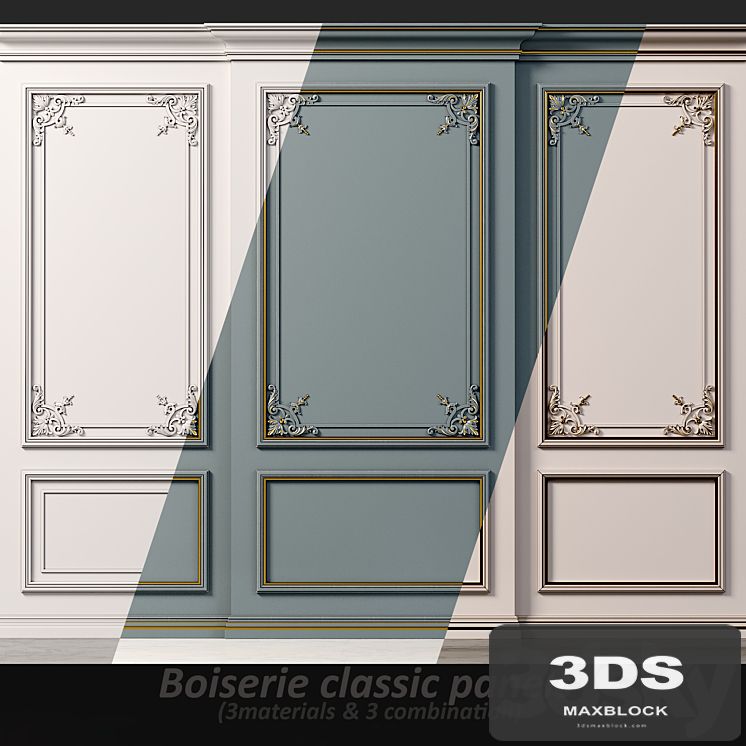 Wall molding 20. Boiserie classic panels