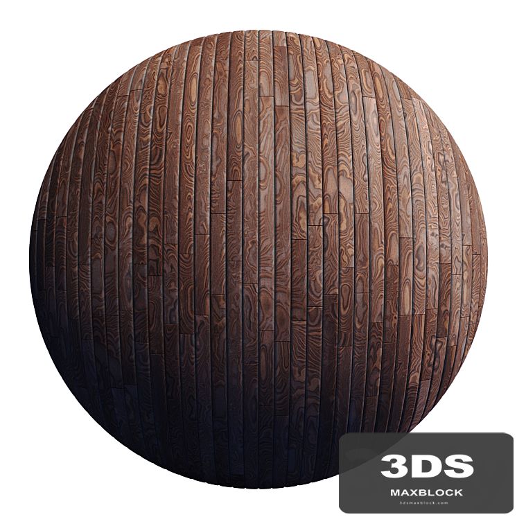 Striped Wood + Light Panels D / PBR 4K / 2 Mats