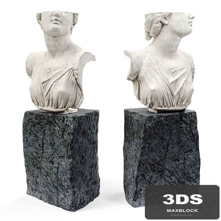 Nioba bust pedestal