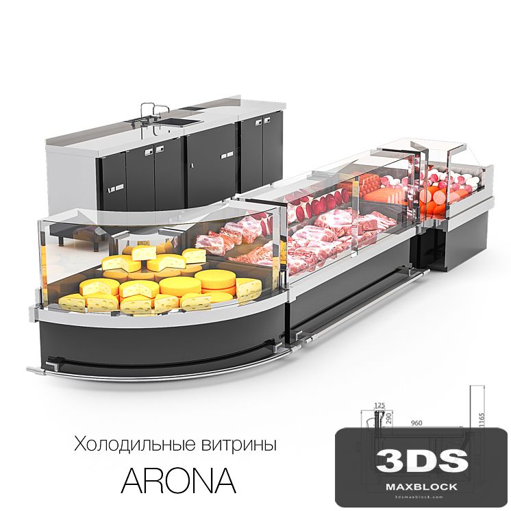 Refrigerated display cases ARONA
