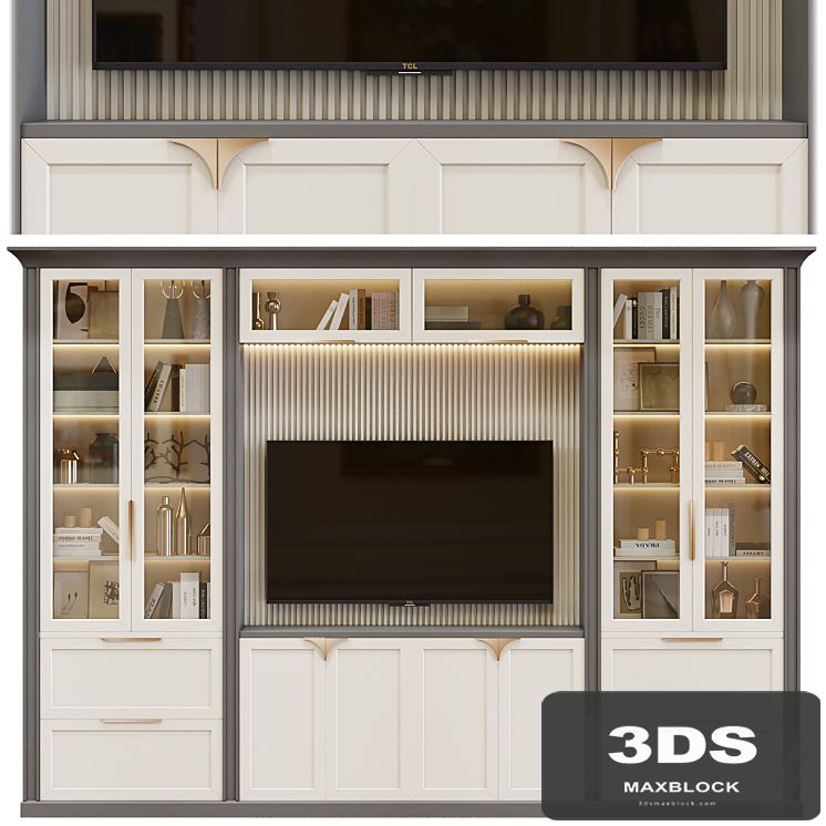 Neoclassical TV wall 006