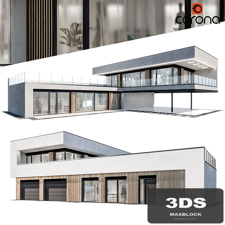 Modern house 09 | night