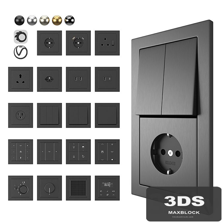 Jung LS-Design set Metal