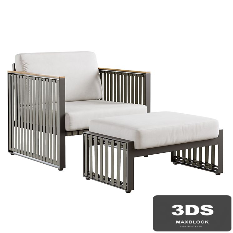 Outdoor garden wicker woven chair skyline design horizon armchair
