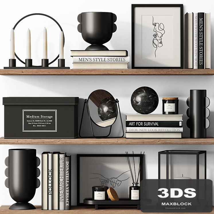 Decor set BLACK