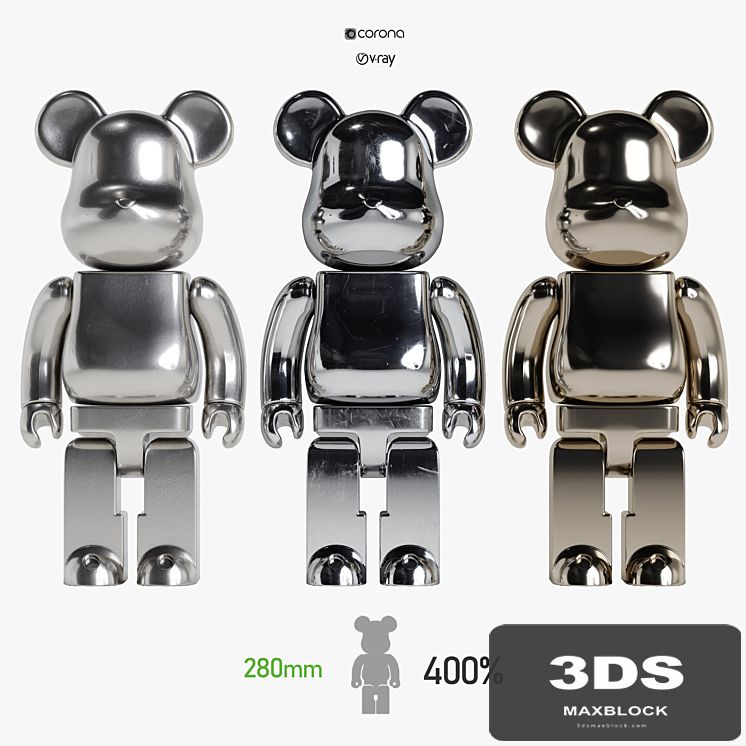 Bearbrick / 3Metal
