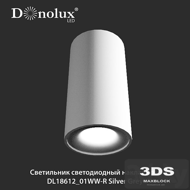 LED lamp DL18612 / 01WW-R Silver Grey