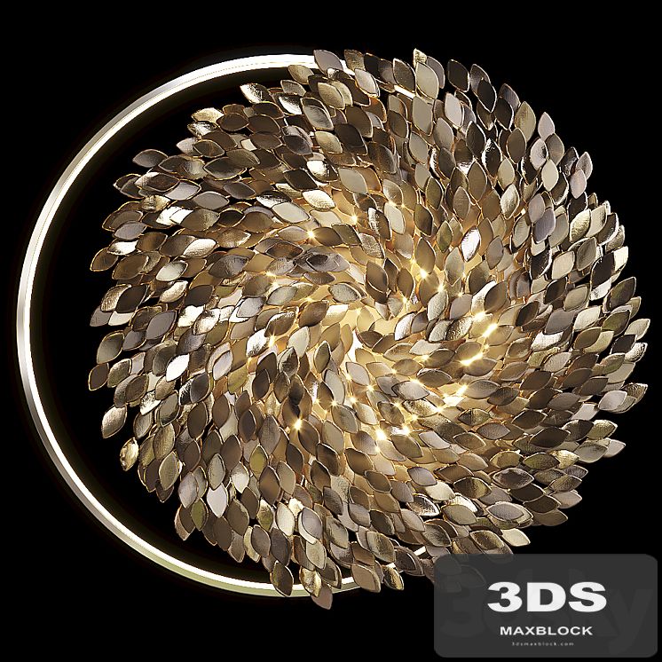 Wall sculpture Artetfloritude with lighting