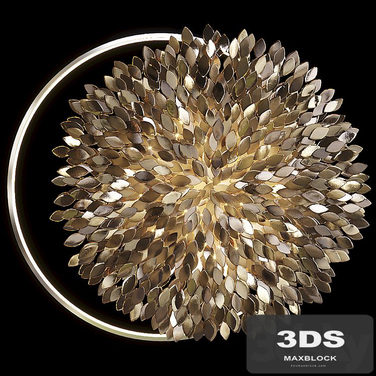 Wall sculpture Artetfloritude with lighting