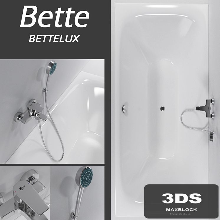 Bath Bette BETTELUX, mixer IDEAL STANDARD Ceraplan III