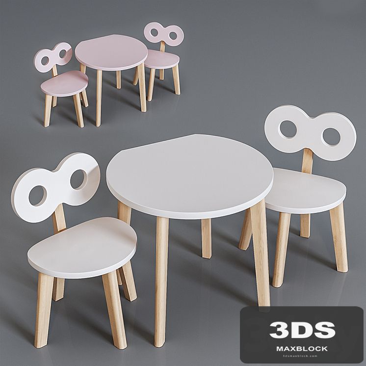 Ooh-Noo Childrens table and high chair