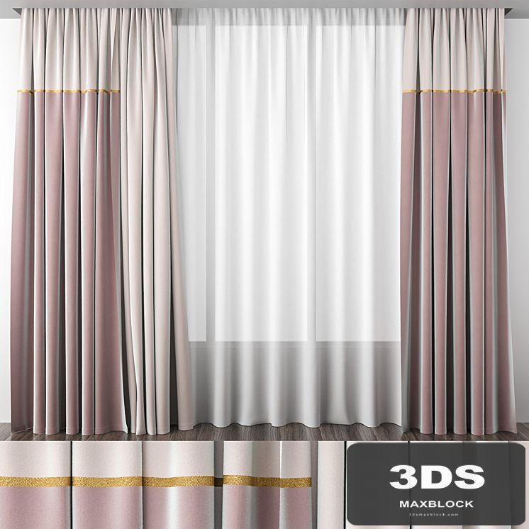 Dusty rose curtains